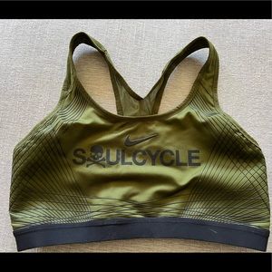 Soul Cycle Nike Sports Bra Dark Green